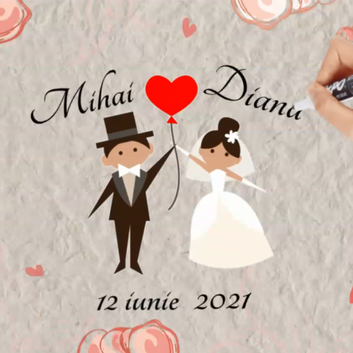 Invitatii video nunta/botez (whiteboard animation)