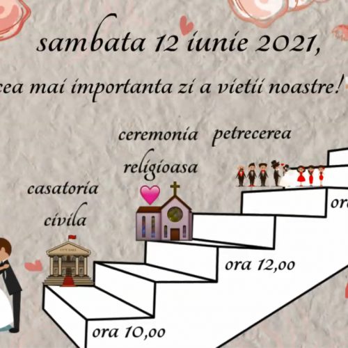 Invitatii video nunta/botez (whiteboard animation)
