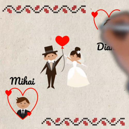 Invitatii video nunta/botez (whiteboard animation)