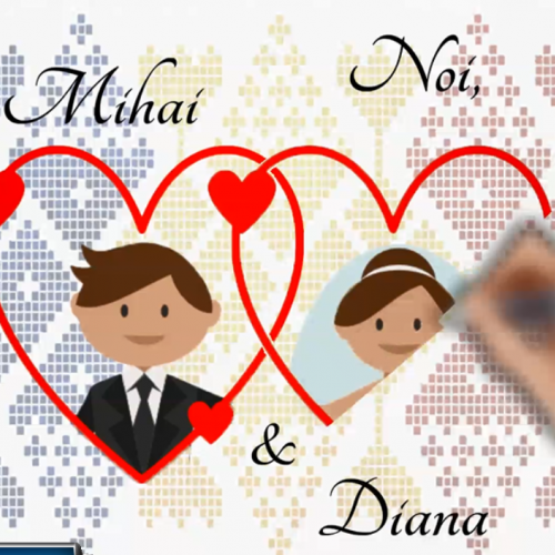 Invitatii video nunta/botez (whiteboard animation)